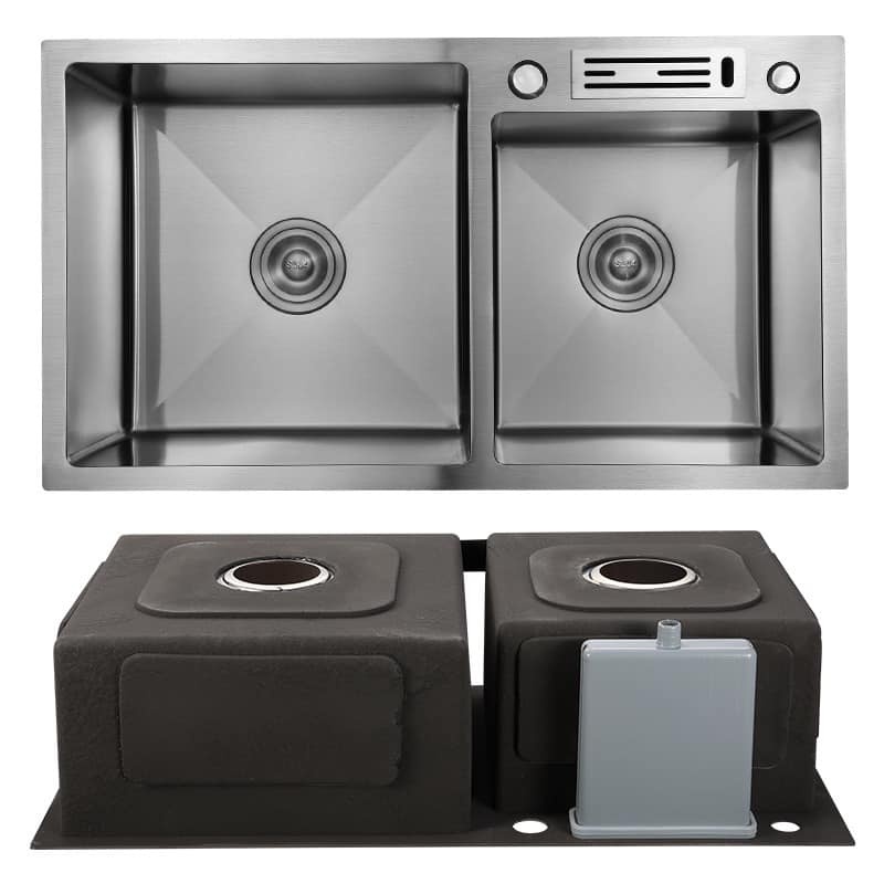 Durable 450X450mm Stainless Steel Kitchen Sink for Under Mount Installation
