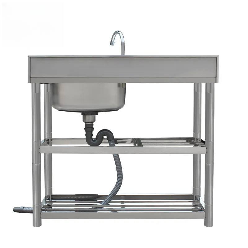 Large Capacity Square Kitchen Sink Stainless Steel Single Bowl Undermount Handmade Thick Gauge Sink