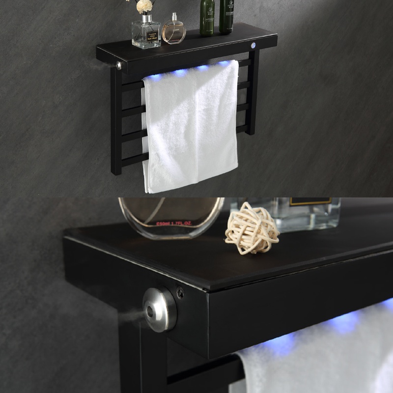 Hotel Design Wall-Mounted Black 6 Pieces Bathroom Accessories Sets