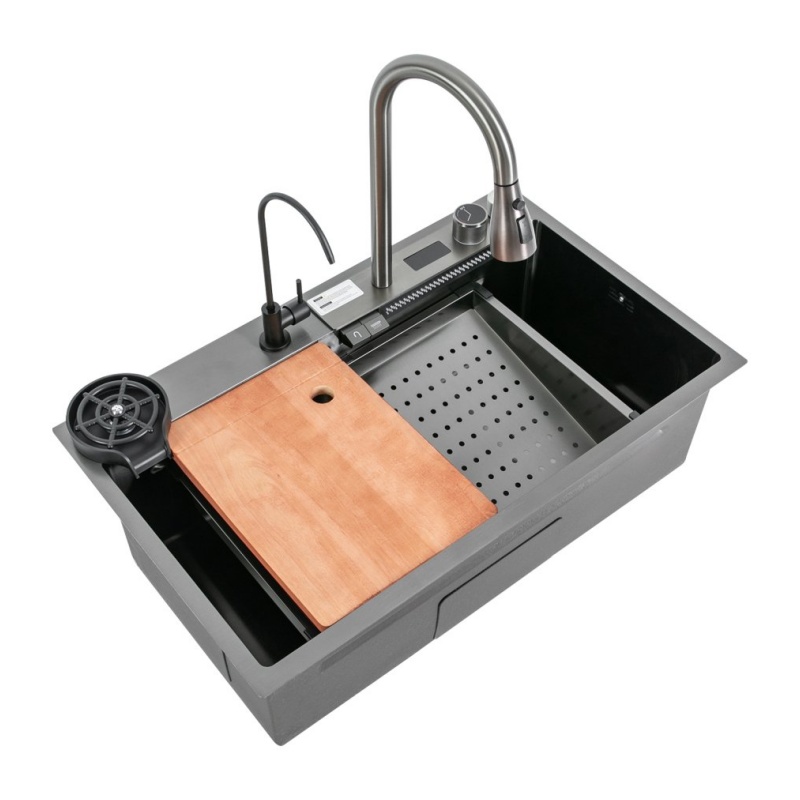 Heavy Duty Kitchen Sink Stainless Steel 304 Handmade Square Sink Custom Size Undermount Installation Commercial Kitchen Use Supplier