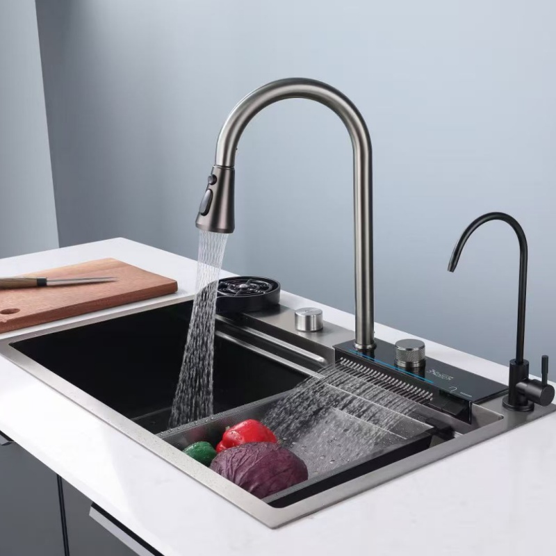 Designer Kitchen Sink Stainless Steel Square Handmade Undermount Sink Custom Size Luxury Kitchen Project OEM Supplier