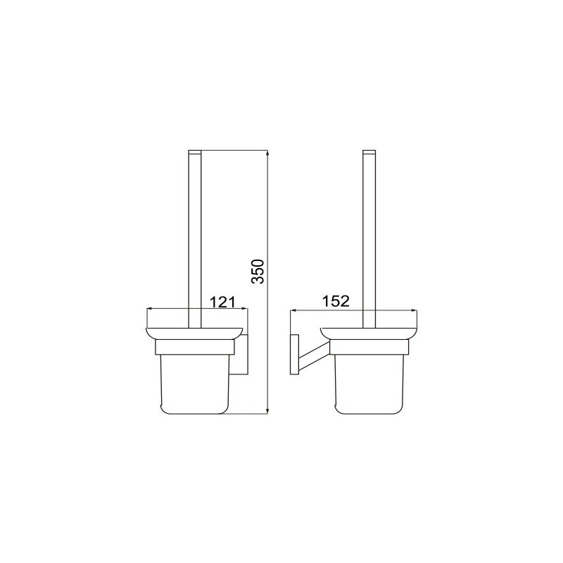 24 Inch Bathroom Hardware Set Wall Mounted Towel Bar Set