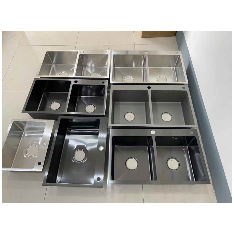 Large Capacity Square Kitchen Sink Stainless Steel Single Bowl Undermount Handmade Thick Gauge Sink