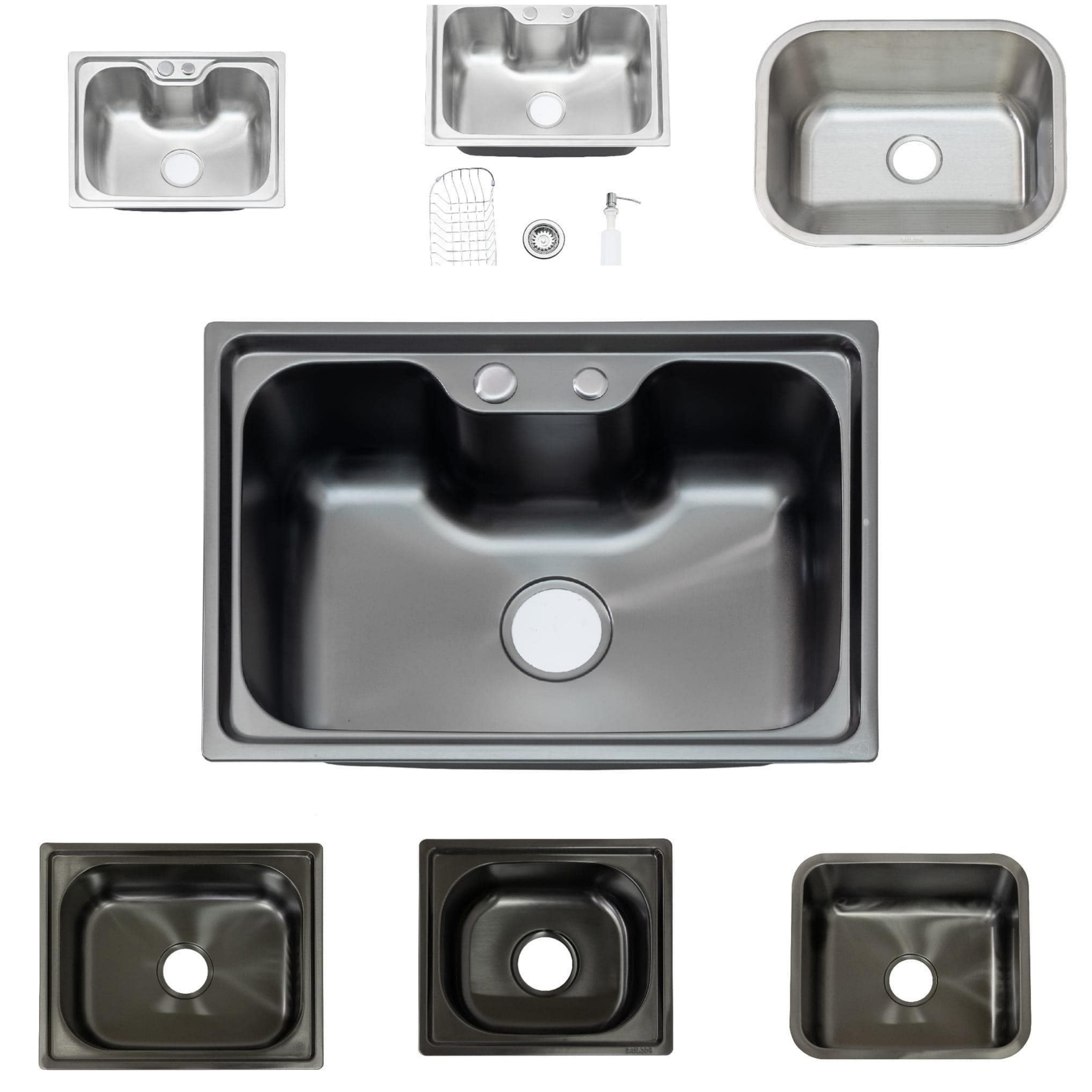 Stainless Steel Kitchen Sink for Commercial Grade Use Handmade Bowl Sink