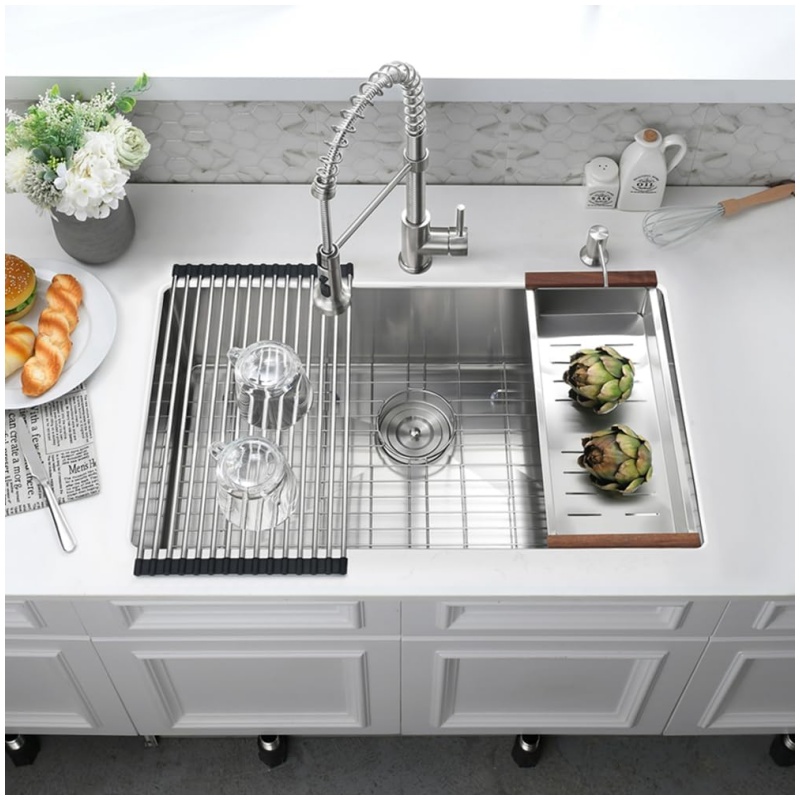 Customizable Stainless Steel 304/316 Kitchen Sink Tailored Sizes for Modern Homes