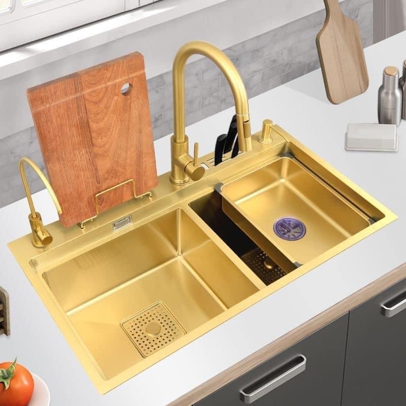 Custom Stainless Steel Kitchen Sink Handmade Commercial Sink Installation Kit