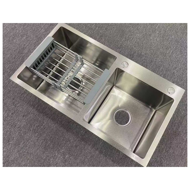 Custom Color Square Kitchen Sink Stainless Steel Single Bowl Undermount Handmade PVD Finish Basin