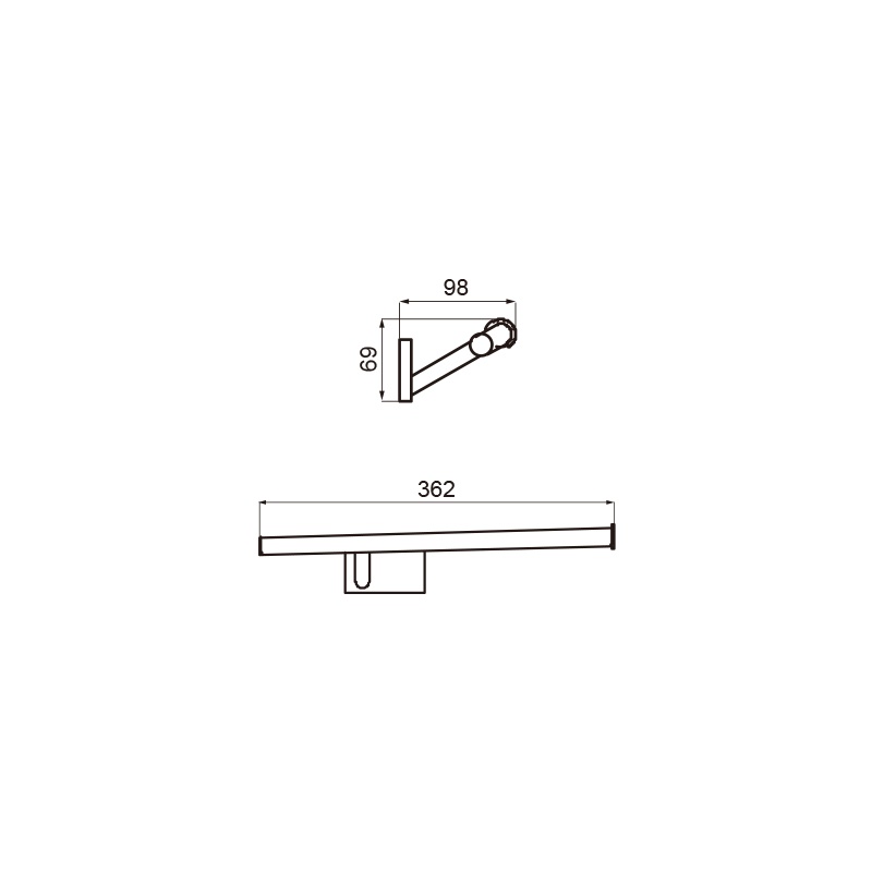 Brushed Nickel Wall Mounted 6 Pieces Stainless Steel Modern Bathroom Accessories Set