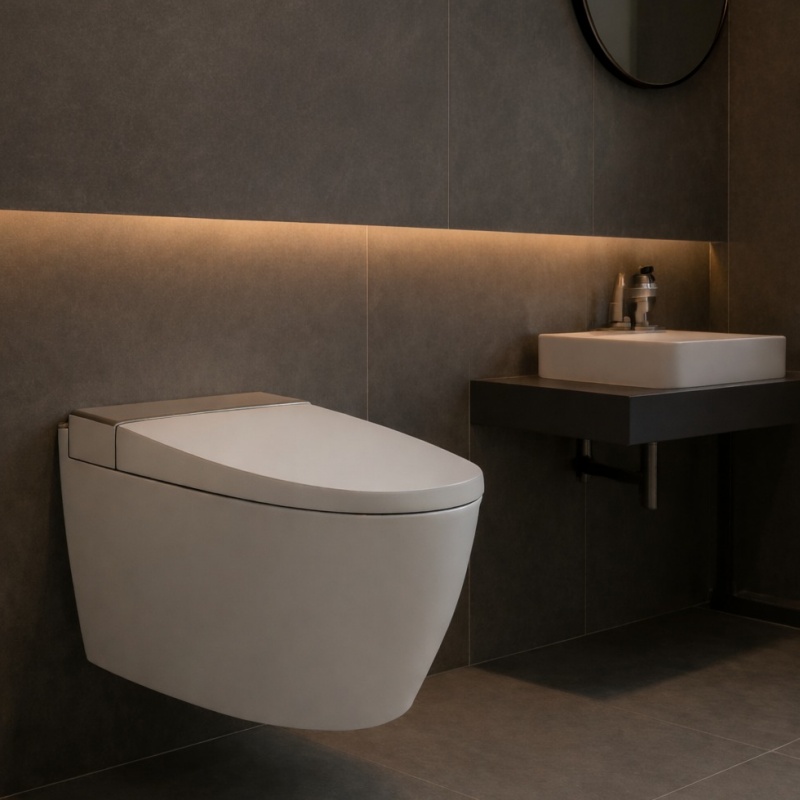 Contemporary Bathroom Wc Toilet, Grade AAA Ceramic, P-Trap/S-Trap